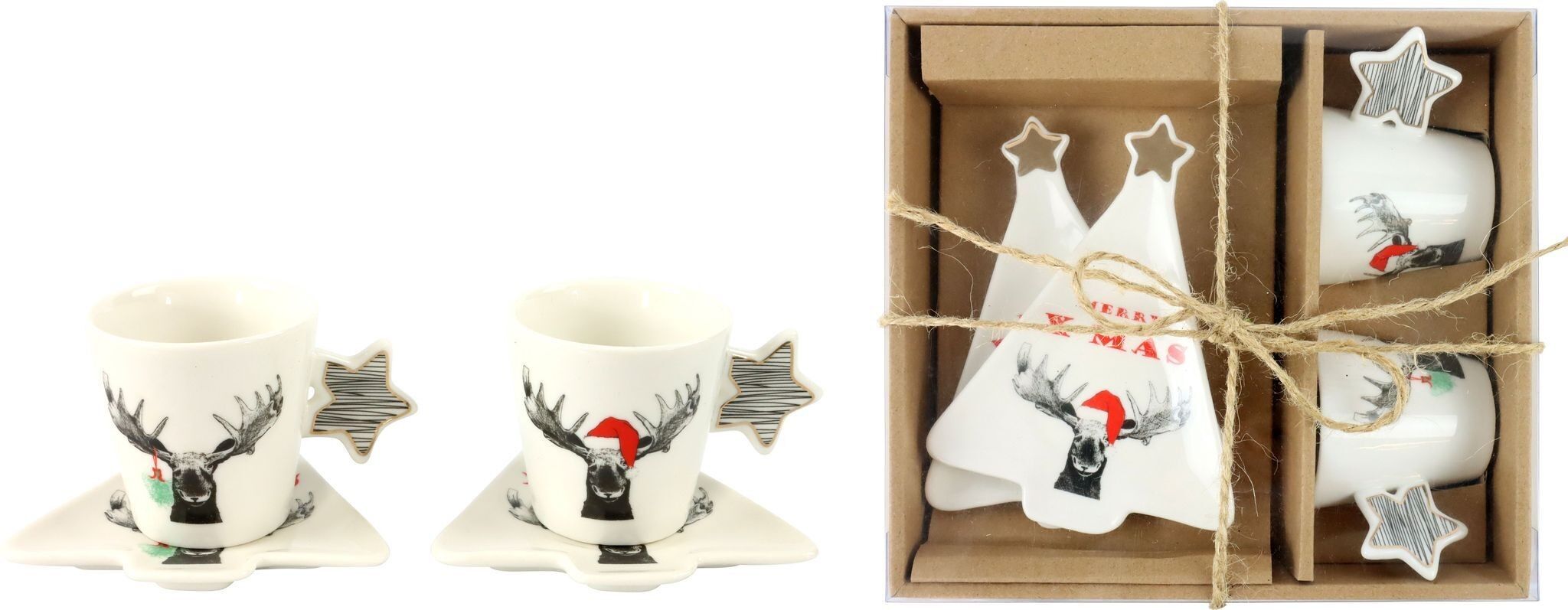 SET ESPRESSO FUNNY MOOSE SET 2 PEZZI (HOFF4362)