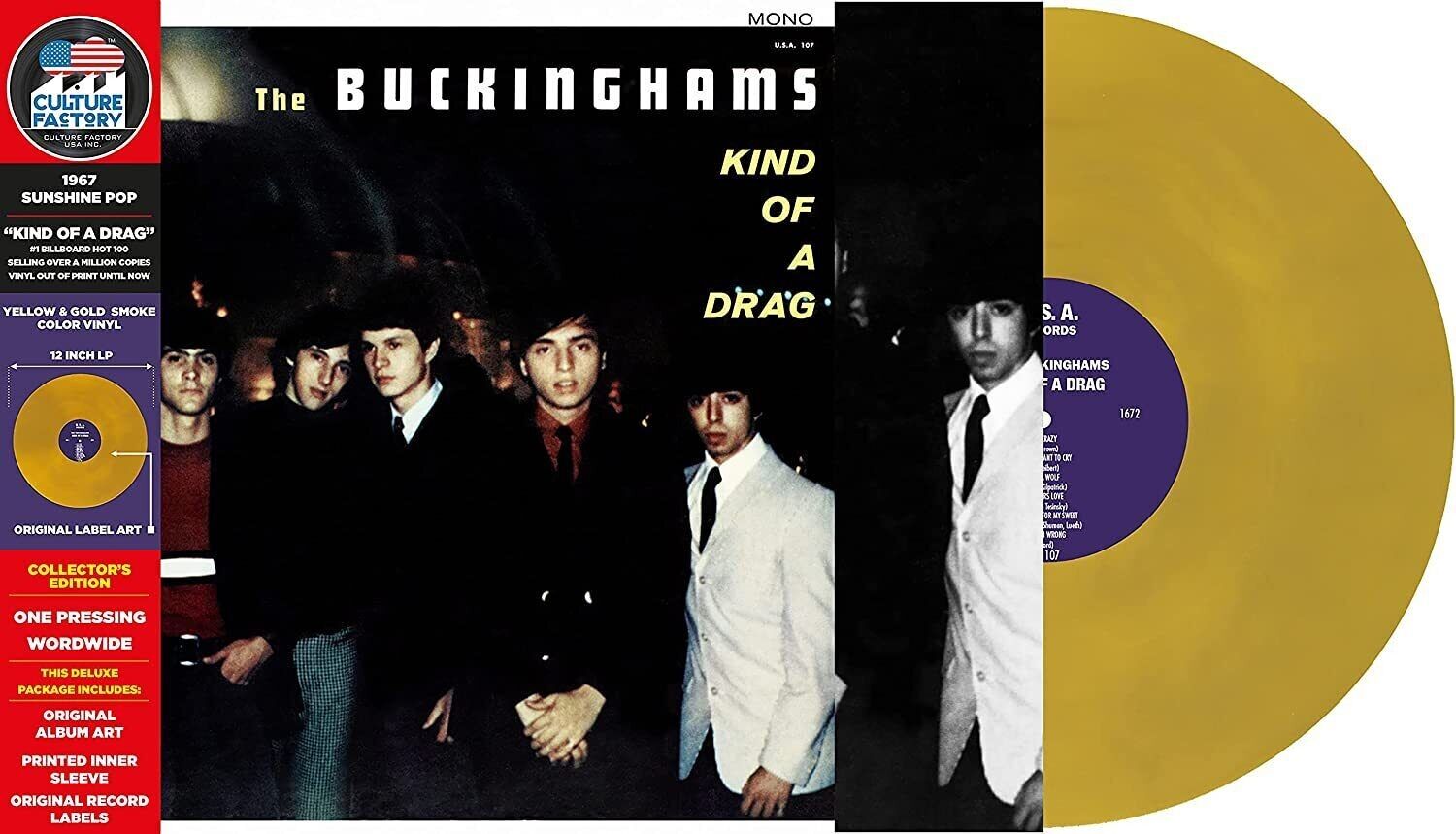 Buckinghams, The LP - King Of Drag (Vinile fumo giallo/oro)