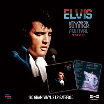 LP d'Elvis Presley - Festival d'été de Las Vegas 1972 (2Lp)
