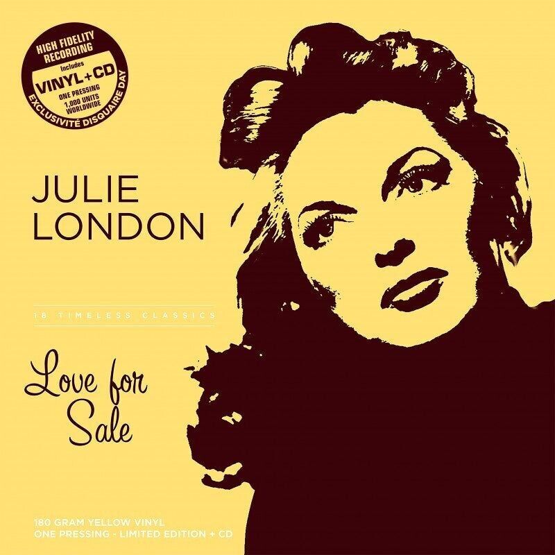 Julie London LP – Love For Sale (gelbes Vinyl + CD) (Rsd 2023)