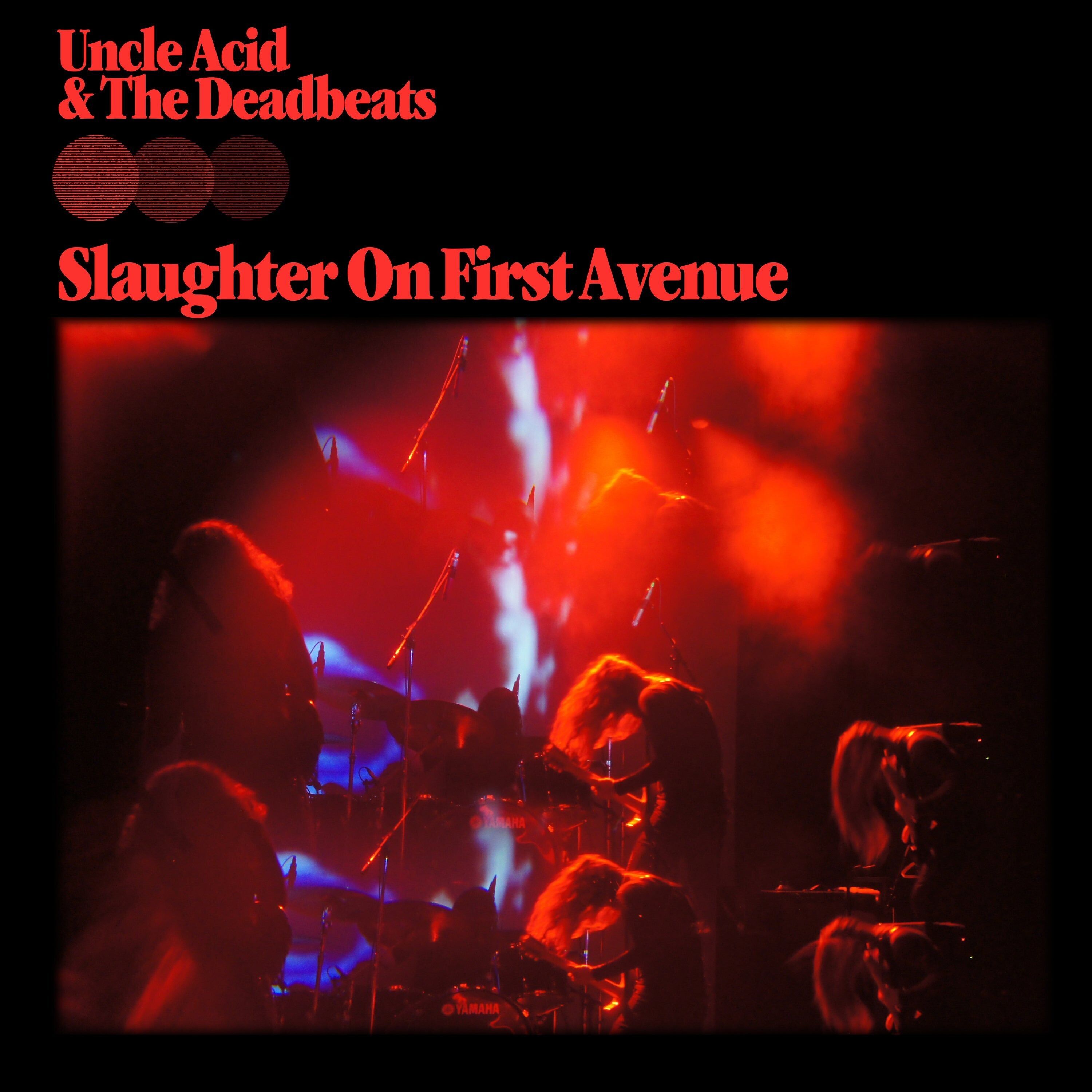 Uncle Acid & The Deadbeats LP – Slaughter On First Avenue (transparentes schwarzes Vinyl)
