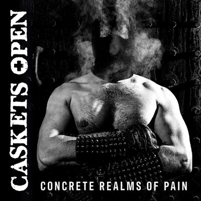 Caskets Open LP - Concrete Realms Of Pain (vinile splatter blu/nero)