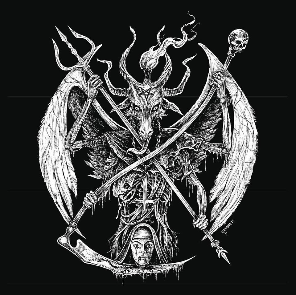 Goatlord/Nunslaughter/Funeral Nation/Gravewurm LP - Split a 4 vie