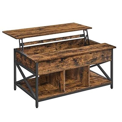 Table de salon polyvalente haute 60 x 100 x (48-62) cm 60 x 100 x (48-62) cm (P x B x H)