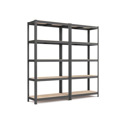 Set van 2 kelderplanken 180 cm hoog grijs