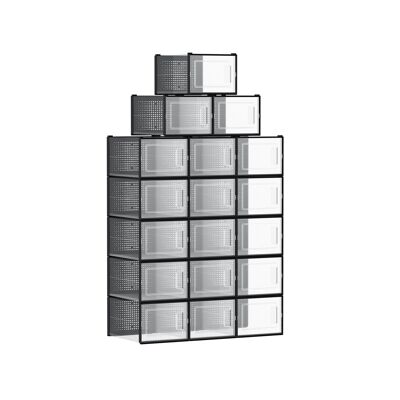 Set van 18 schoenendozen voor schoenen tot maat 46 35,0 x 25,0 x 18,5 cm (P x B x H)