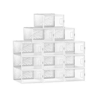 Set van 12 scarpe per scarpe per tutte le dimensioni 44 33,5 x 23 x 14 cm (P x L x A)