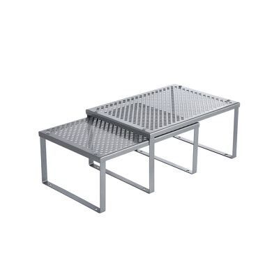 Juego de 2 keukenopbergers metálicos 22,9 x 32 x 15,4 cm (Pr x An x Al)