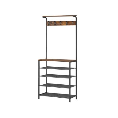 Kapstok avec 5 planches 31,5 x 68 x 183,5 cm (P x B x H)