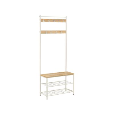 Kapstok con schoenenrek 32 x 70 x 175 cm (P x L x A)