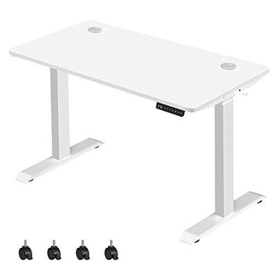 Bureau en hauteur verstelbaar, électrique, 120 x 60 cm 60 x 120 x (71-117) cm (P x B x H)
