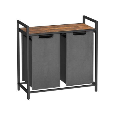 Wasmand met 2 vakken 73 x 33 x 72 cm (largo x ancho x alto)