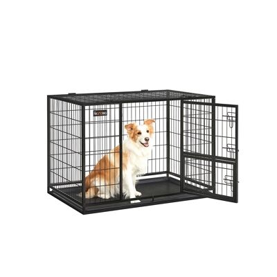 Hondenkooi avec 2 deuren 107 x 70 x 74,9 cm 107 x 70 x 74,9 cm (L x B x H) 47 x 67 cm (L x B)