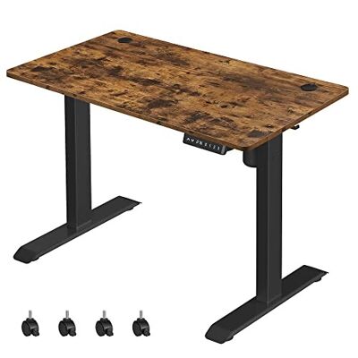 En hoogte verstelbaar office met blad van 60 x 120 cm 60 x 120 x (73,5 - 119) cm (D x B x H)