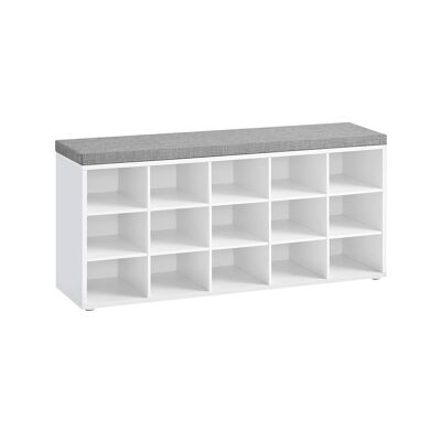 Schoenenbank con 15 vakken 105 x 30 x 48 cm (L x L x A)