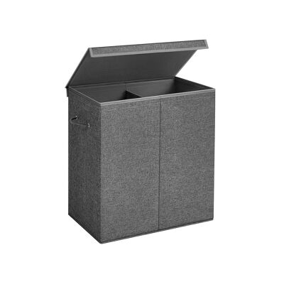 Wasmand met 2 vakken 60 x 36 x 66 cm (largo x ancho x alto)