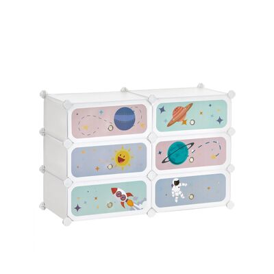 Kunststof opbergrek voor kinderen 83 x 31 x 54 cm (L x B x H)