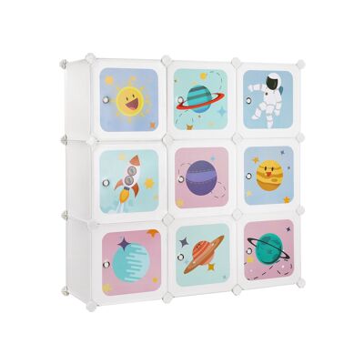 Kunststof rekkensysteem 123 x 31 x 123 cm (L x B x H)