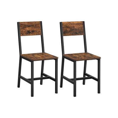 Juego de 2 eetkamerstoelen 36 x 46,6 x 87,1 cm (largo x ancho x alto)