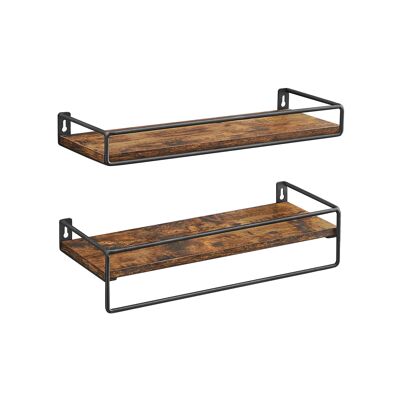 Set van 2 wandplanken 40 x 15,5 x 5 cm (L x B x H)