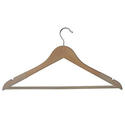 Juego de perchas para madera de 20 unidades, 44,5 x 1,2 x 23 cm (largo x ancho x alto)