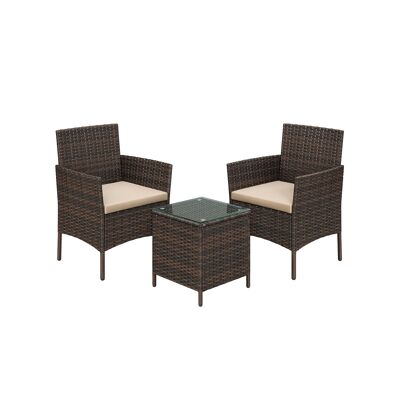 Ensemble de meubles de jardin 3 pièces 40 x 40 x 45,5 cm (L x B x H)