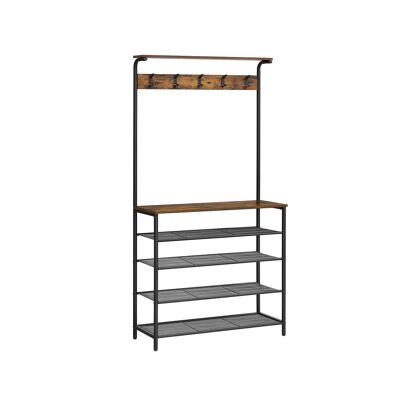 Kapstok avec étagère 80 x 31,5 x 183,5 cm (L x B x H)
