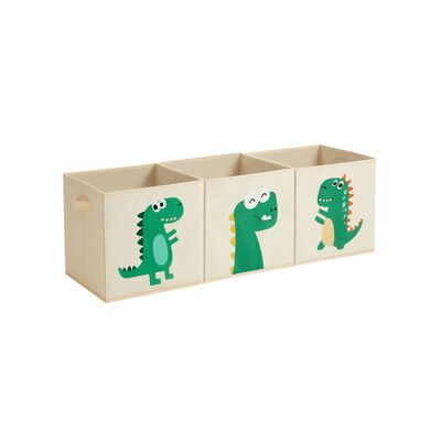 Set van 3 stoffen douzaine 30 x 30 x 30 cm (L x B x H)