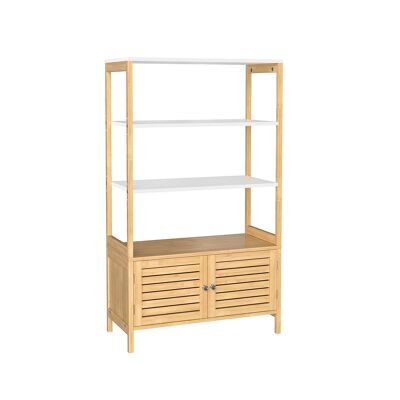 Badkamermeubel de bambú 70 x 30 x 120 cm (largo x ancho x alto)