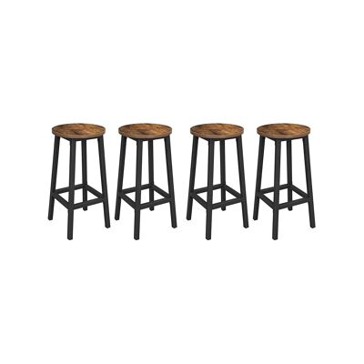 Set van 4 barkrukken 32 x 65 cm (Ø x H)