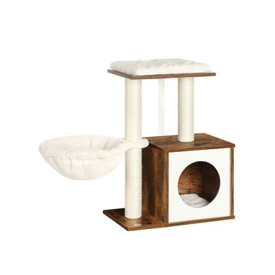 Krabpaal 61 cm gemaakt van houtsnippers 44 x 28 x 61 cm (largo x ancho x alto)