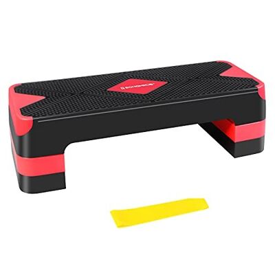 Opstapplank in hoogte verstelbaar 68 x 27 x (10/15/20) cm (L x B x H)