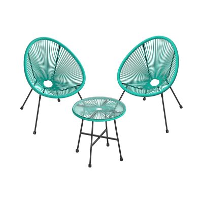 Balkonmeubel set van 3 50,5 x 52 cm (Ø x H)