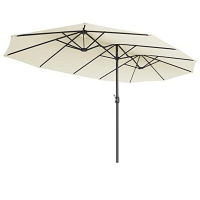 Sombrilla doble con zwengel 460 x 270 cm (largo x ancho)