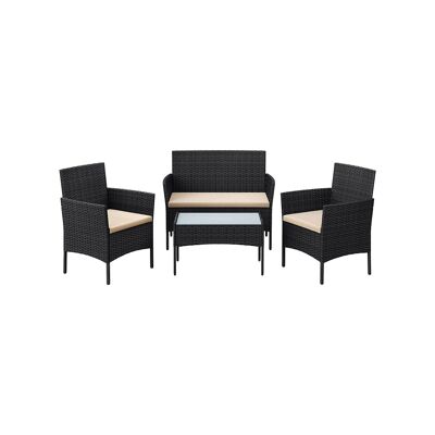 Ensemble de meubles de jardin en rotin PE 56,5 x 54,5 x 81,5 cm (L x B x H)