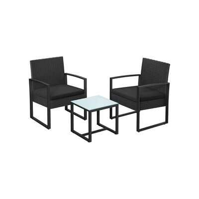 Supports de balcon avec table 53 x 57,5 x 76 cm (L x B x H)
