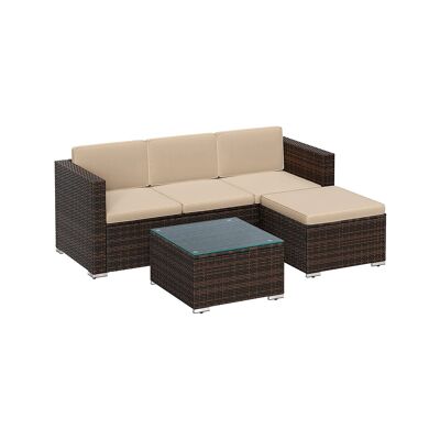 Tuinbank con mesa de comedor 173 x 60 x 66 cm (largo x ancho x alto)