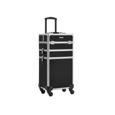 Toilettes avec roues noires 35,7 x 27 x 72,5 cm (L x B x H)