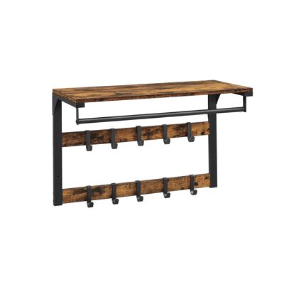 Wandkast con tablón de estilo industrial 65 x 30 x 42 cm (largo x ancho x alto)