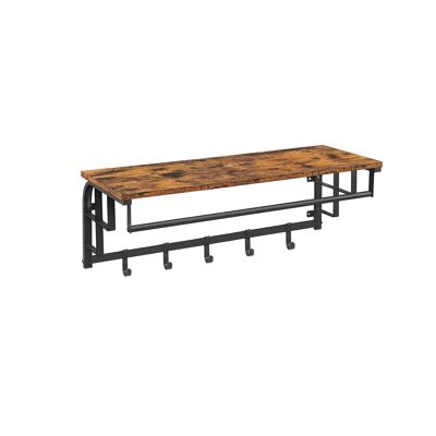 Wandkapstok met 5 afneembare haken 80 x 30 x 27 cm (L x L x A)