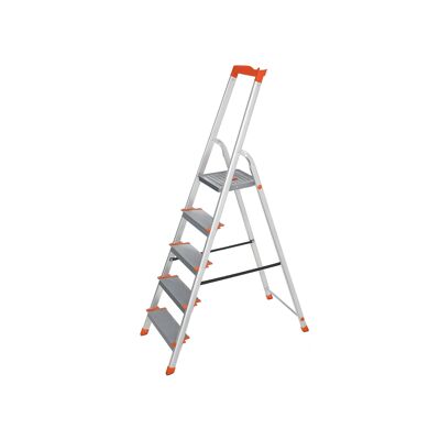 Scala in alluminio con 5 gradini 46 x 12 x 178 cm (L x P x A)