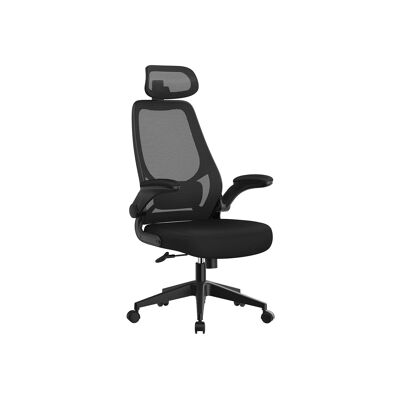 Bureaustoel met verstelbare armleuningen Zwart 52 x 50 cm (Largo x Ancho)