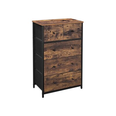 Ladekast met stoffen lades 56 x 30 x 89,3 cm (largo x ancho x alto)