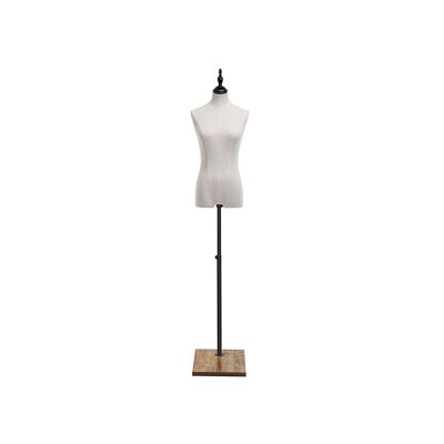 Etalagepop en haut verstelbaar blanc 30 x 40 x (140 - 180) cm (L x B x H)