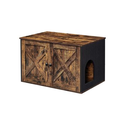 Kattenbak met deuren 80 x 53 x 49,2 cm (largo x ancho x alto)