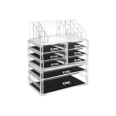 Organizador de cosméticos transparente 23,8 x 15,3 x 29,4 cm (L x A x A)
