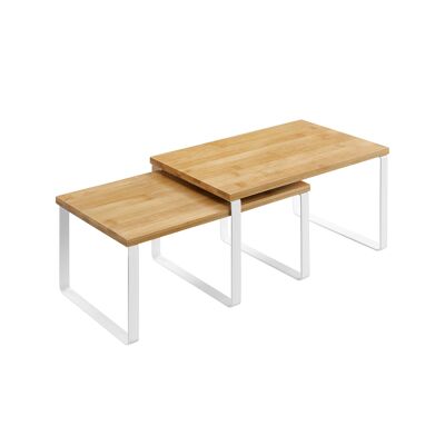 Juego de 2 kruidenrekjes con estructura metálica 29,7 x 19,5 x 15,5 cm (largo x ancho x alto)