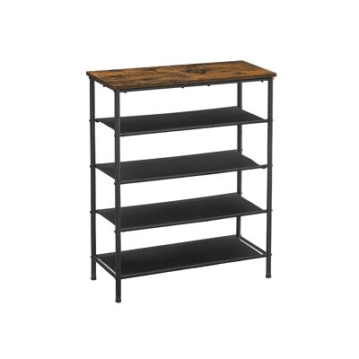 Schoenenrek con 4 assi in poliestere stof 75 x 30 x 91 cm (L x L x A)