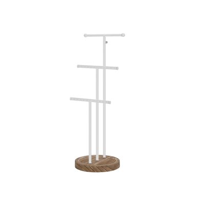 Porta velas 3 en 1 blanco 5 x 15 x (43,5-60) cm (L x A x A)