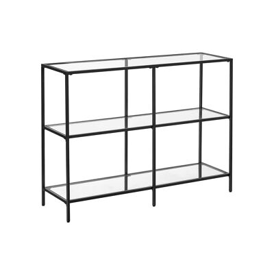 Consoletafel con 3 livelli, nero 100 x 30 x 73 cm (L x L x A)